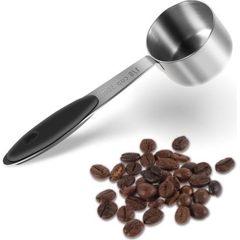 Cucchiaino da caffè in acciaio inox da 30 ml con manico lungo - Perfetto per caffè, tè e per l'uso in cucina.