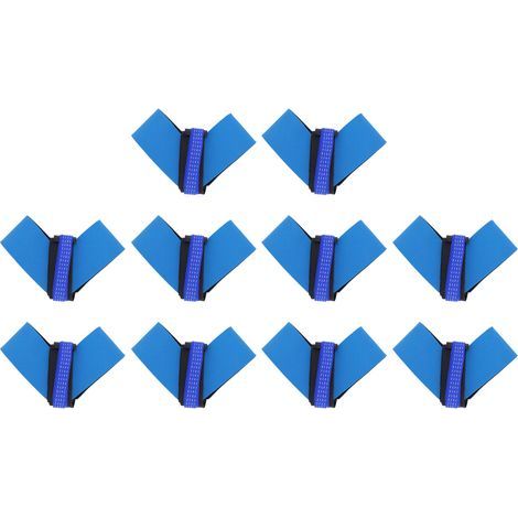 Sangle de Pied Antistatique Légère, Flexible et Confortable, Améliore la sécurité, Haute qualité, Ensemble de 10 Pièces, élastique en Caoutchouc Synthétique Bleu pour Atelier (1/5)