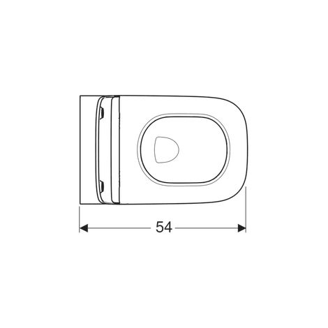 Pack WC susp Geberit Smyle Square caréné Rimfree abat ral et déclips non reco - GEBERIT 500.685.01.1 (1/5)