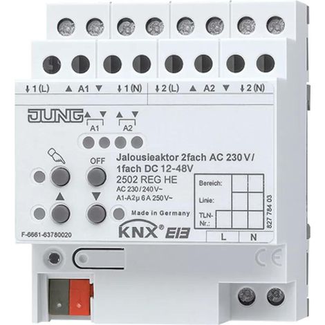 Attuatore elettrico jung 2502REGHE bianco plastica 110 230