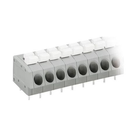 WAGO 804-108 Morsetto a molla 2.50 mm² Numero Poli (num) 8 Grigio, Bianco 1 pz.