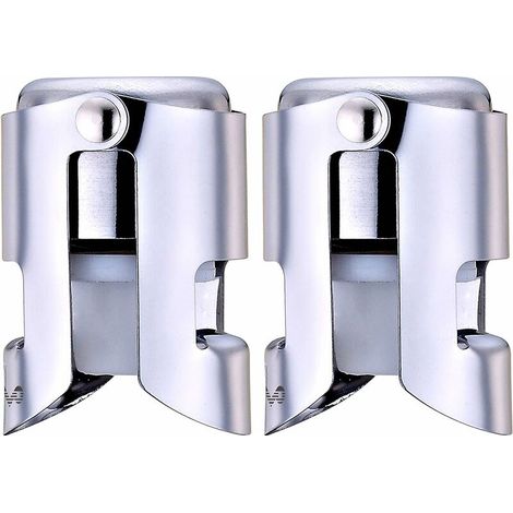 Bouchon à champagne, scellant de bouchon de bouteille en acier inoxydable pour vin mousseux, économis de bulles anti-fuite supéri, pas de bord tranchant, pas de déversement, économis de Fizz, (1/5)