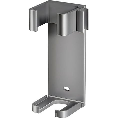 Supporto da parete per asciugacapelli, supporto adesivo in acciaio inox per piastra per capelli, organizzatore per bagno domestico (1/5)