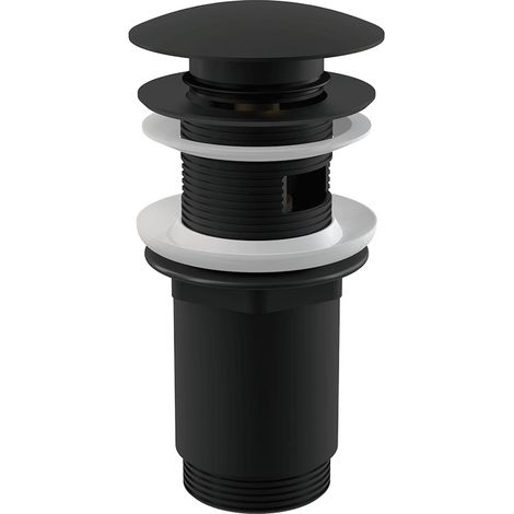 Alcadrain Zubehör - Waschbeckenablauf, ClickClack, schwarz matt A392BLACK