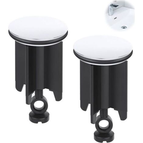 Bouchon De Vidange - 40 mm - Pour Évier Et Lavabo - Réglable En Hauteur - Universel - 1 Pièce (1/3)
