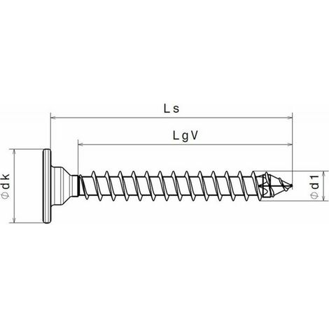 Spax Vis universelle WIROX , 3 x 20 mm, 25 Stk. - Carton L