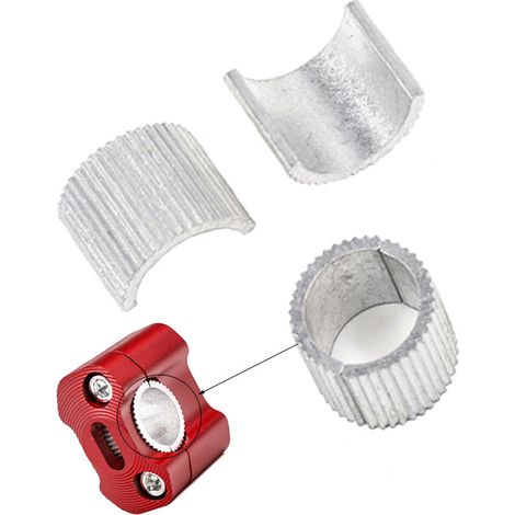 Pièces de modification pour motos et véhicules électriques, entretoises et plaques de pression en alliage d'aluminium pour guidon de motos rétro de 22 mm à 28 mm. (1/3)