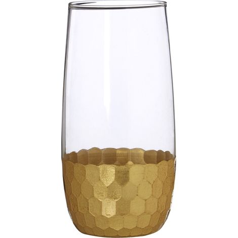 Haute Boule Verres, Lot de 4, Doré, 7 x 7 x 15 cm (1/5)