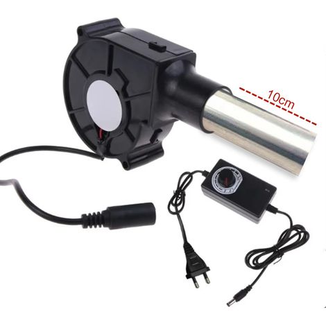 Ventilateur de barbecue 220 V, petit souffleur avec système de collecte d'air et vitesse réglable, outil de cuisson, prise US/EU, ventilateur de barbecue portable pour le camping-AquaForge