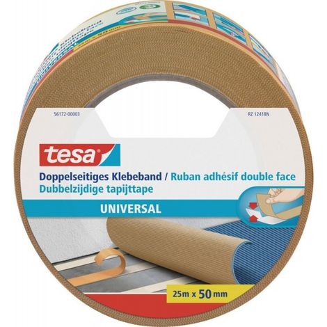 Tesa 56172 Nastro adesivo biadesivo beige 50 mm x 25 m