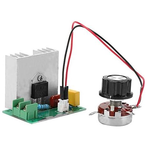 Régulateur de Tension CA, Contrôleur de Vitesse Moteur 0-220V 4000W 40A, Gradateur LED en Plastique, 6x4x4.5cm (1/5)
