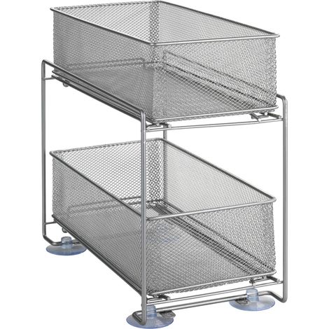 Wenko Estantería de 2 Niveles Plata Almacenaje Cocina (1/5)