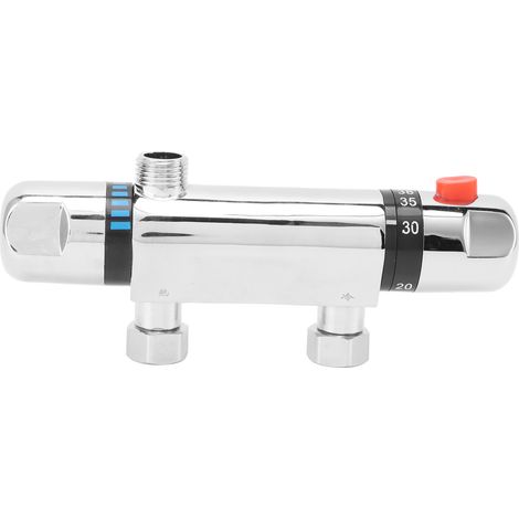 Mitigeur thermostatique 4 points pour chauffe-eau, vanne thermostatique apparente, vanne de régulation de température, robinet thermostatique solaire (1/5)