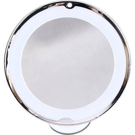 Miroir de Maquillage LED 10X avec Ventouse, Pliable et Portable pour Voyage et Maison (1/5)