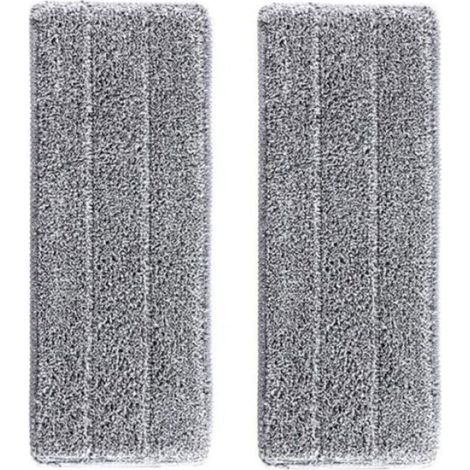 Housse De Recharge Microfibre - Pour Balai Auto Clean And Dry - Compatible Avec Tete Rotative 360° - Lot De 2 (1/5)