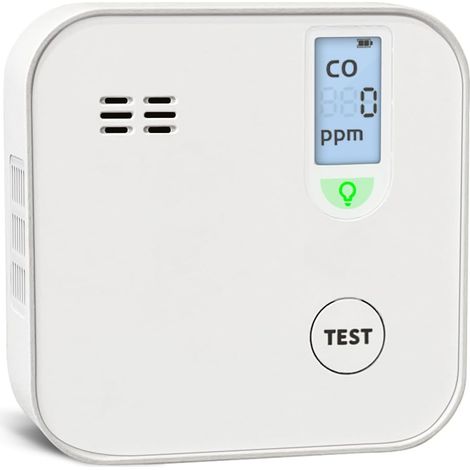Détecteur CO, Alerte Rapide au Gaz Invisible, sans Pile Pendant 10 Ans (1/5)