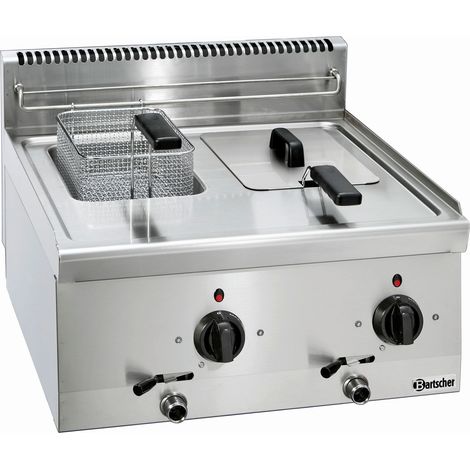 Friteuse professionnelle 600 mm - 2x6 Litres - 6,6 kW - Bartscher