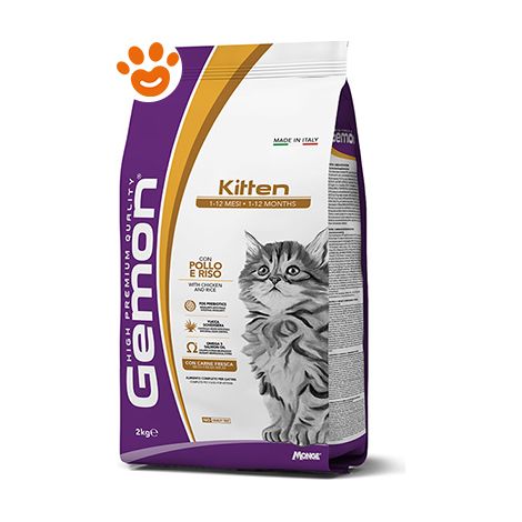 Monge Gemon Cat Kitten con Pollo e Riso  - Monge Gemon Cat Kitten con Pollo e Riso - Sacco Da 7 Kg