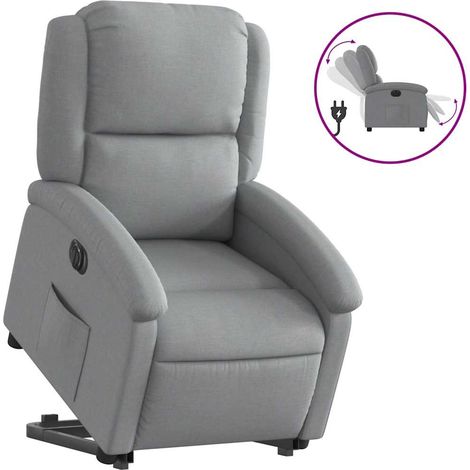 Maison Exclusive - Relaxsessel mit Aufstehhilfe Elektrisch Hellgr