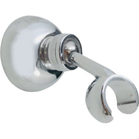 Bagnoclic – Support de douche mural rond en laiton – Fixation murale – Design élégant et durable – Compatible tous types de douches (1/4)