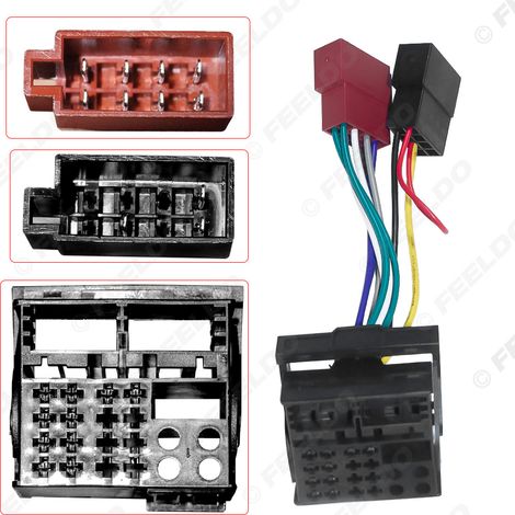 Convient pour convertir les connecteurs de grande taille en connecteurs de petite taille pour les faisceaux de câbles audio de voiture, les câbles de connexion sans perte ISO et les cordons d'alimenta