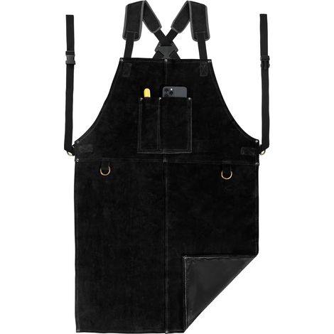 Tablier de Soudure,Tablier de travail en cuir pour homme,24"'x 36" Tablier de Cuisine Multifonctionnel