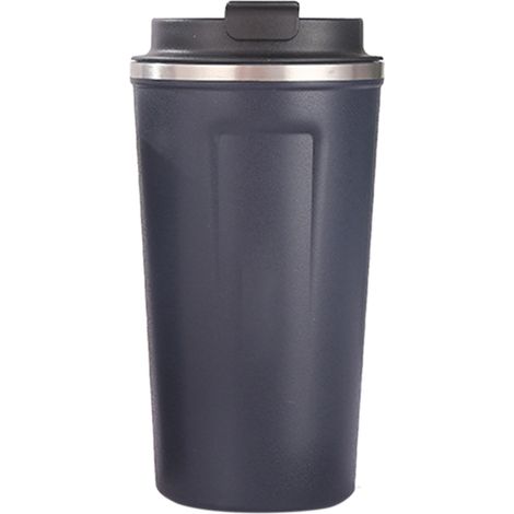 Isolierbecher aus Edelstahl 304, großes Fassungsvermögen von 510 ml, sicherer Deckel, tragbares Design fürs Büro, Blau (1/5)