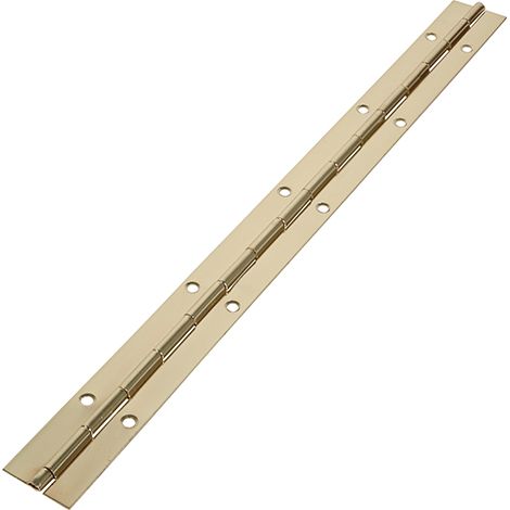 TIMCO Piano Hinges Steel Electro Brass - 1800 x 25