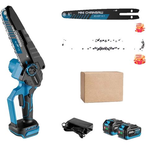 Tronçonneuse, Moteur Sans Balais, Design Léger et Portable, 2xBatterie Ensemble-B, UE (1/2)