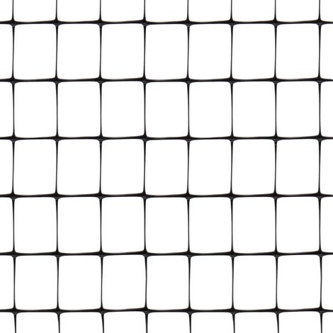 Tenax Aviary 2,00x10 m Nero, Recinzione in plastica, Rete da Recinzione, Recinti per Animali Domestici e da Cortile, Recinzioni Agricole, Rete Anti-Talpa (1/4)