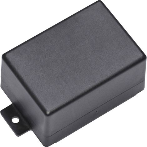 KEMO Kunststoffgehäuse, G024N, 72x50x41 mm (ohne Befestigungslaschen), Thermoplast/PS, schwarz