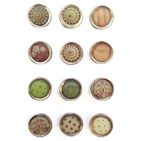 Graine Créative - Magnet époxy mini Ø12mm Automne 12 pièces (1/2)