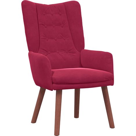 Maison Exclusive - Sessel Weinrot 63 x 67 x 94 cm Samt (1/5)