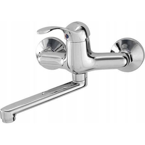 RUBINETTO LAVABO A PARETE, BOCCA MOBILE, LAGUNA (1/2)