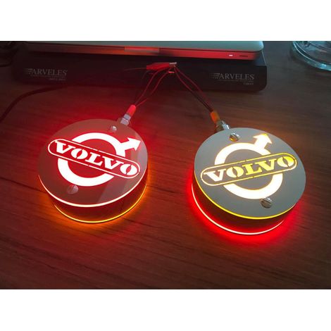 Set aus 2 Stück LED-Positionsleuchten, 24 V, orange-rot, VOL