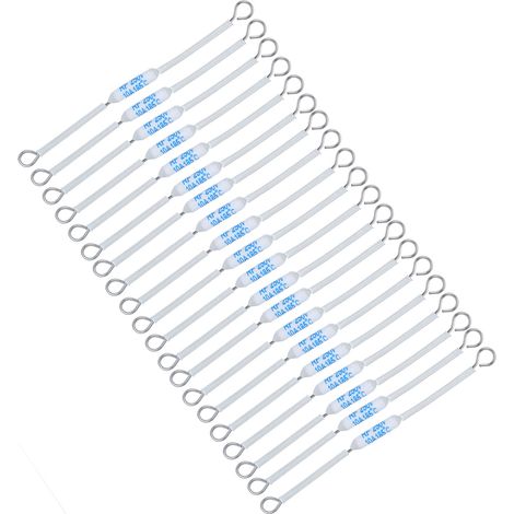 20 Stück 250V 10A HF-Keramiksicherung, Abschalttemperatur-Thermosicherung für Haushaltsgeräte (90 mm / 3,5 Zoll, 185 °C) (1/5)