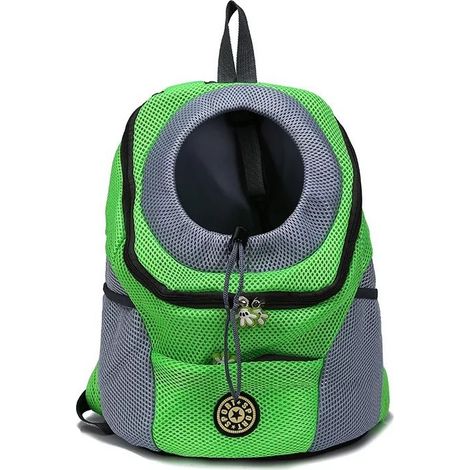Sac à dos de transport pour chien, taille S, vert – DELKEVIC