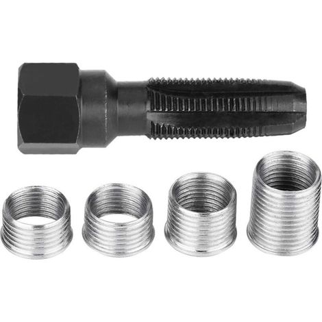 Kit Réparation Bougie M14, 5 Pcs Kit Réparation De Filetage De Bougie D'allumage De 14 Mm, Kit De Réparation De Filetage (1/5)