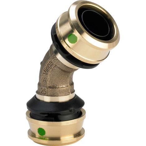 Viega Raxofix-Bogen 45 Grad, d 63mm Bronce de silicio Modelo 5326, 647117