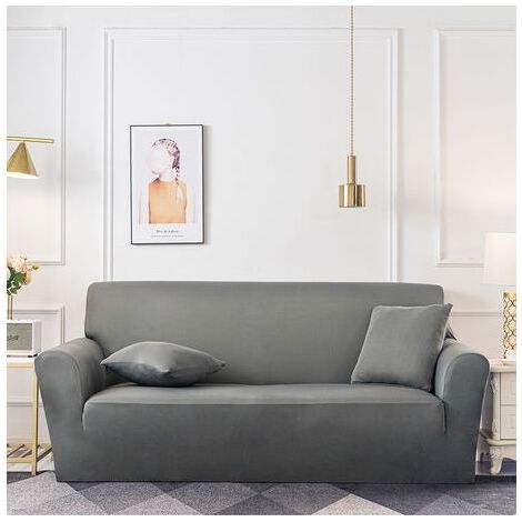 LaBlanc – 3-Sitzer-Sofabezug mit ausziehbarer Armlehne – Sofabezug für Wohnzimmer, Schlafzimmer, 195–230 cm