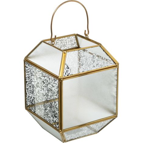 Lampe en verre, 14 x 14 x 20 cm