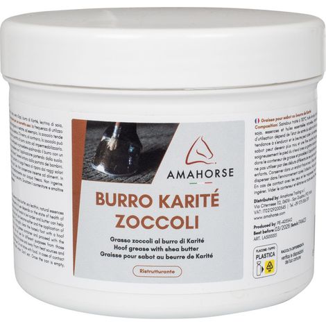 AMAHORSE Burro karite con zoccoli 500g CAVALLO (1/2)