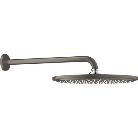 Grohe Rainshower Cosmopolitan - Kopfbrause Cosmopolitan 310, Ausladung 38 cm, 1 Strahl, Hard Graphite gebürstet 26066AL0 (1/5)