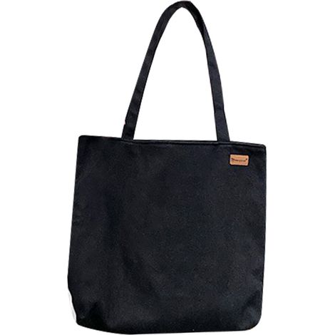 1 sac fourre-tout, en toile réutilisable, lavable en machine, pliable, idéal pour courses, plage, école et cadeau (1/5)