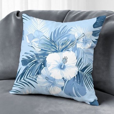 Housse de coussin floral papillon, décoration canapé extérieur,40×40cm (1/5)