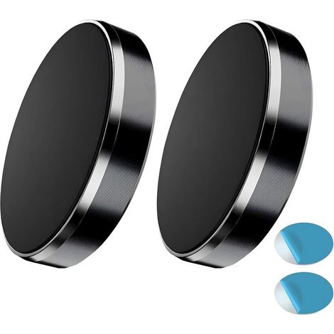 Stück magnetische Handyhalterungsaufkleber für Handys, runde magnetische Auto-Handyhalterung, universelle magnetische Handyhalterung für schwarze Handys (1/5)