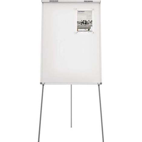 MAGNETOPLAN pizarra flipchart B680xH1045mm blanca ajustable hasta 1,85m - 1226966 (1/4)