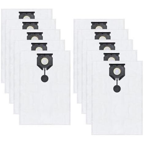 BUNTHAUS Accessoires pour aspirateurs eau et poussière Kärcher NT 30/1 Ap Te L, NT 30/1 Ap L, NT 30/1 Tact L et NT 30/1 Tact Te L 30 L. Sacs de rechange pour aspirateur (10 pièces). (1/5)