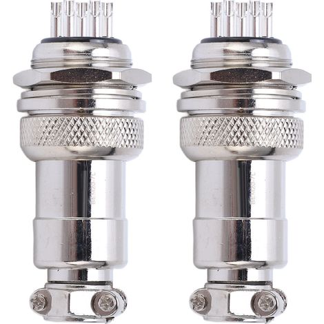 Connecteur aviation 7 broches 20mm 250V AC DC fiche femelle mâle 2 pièces en alliage de zinc prise électrique (1/5)