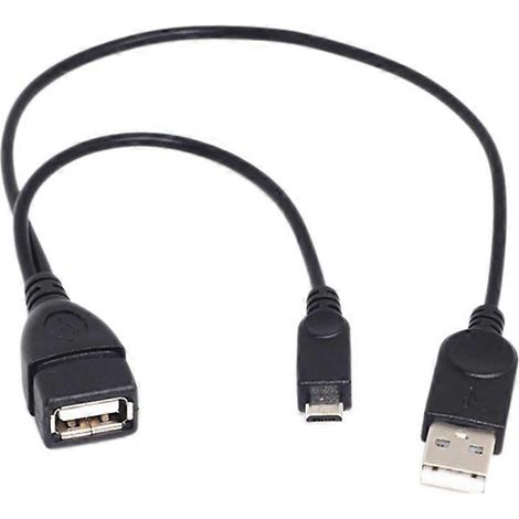 1 câble Micro-USB vers USB avec fonction OTG pour appareils électroniques (1/5)